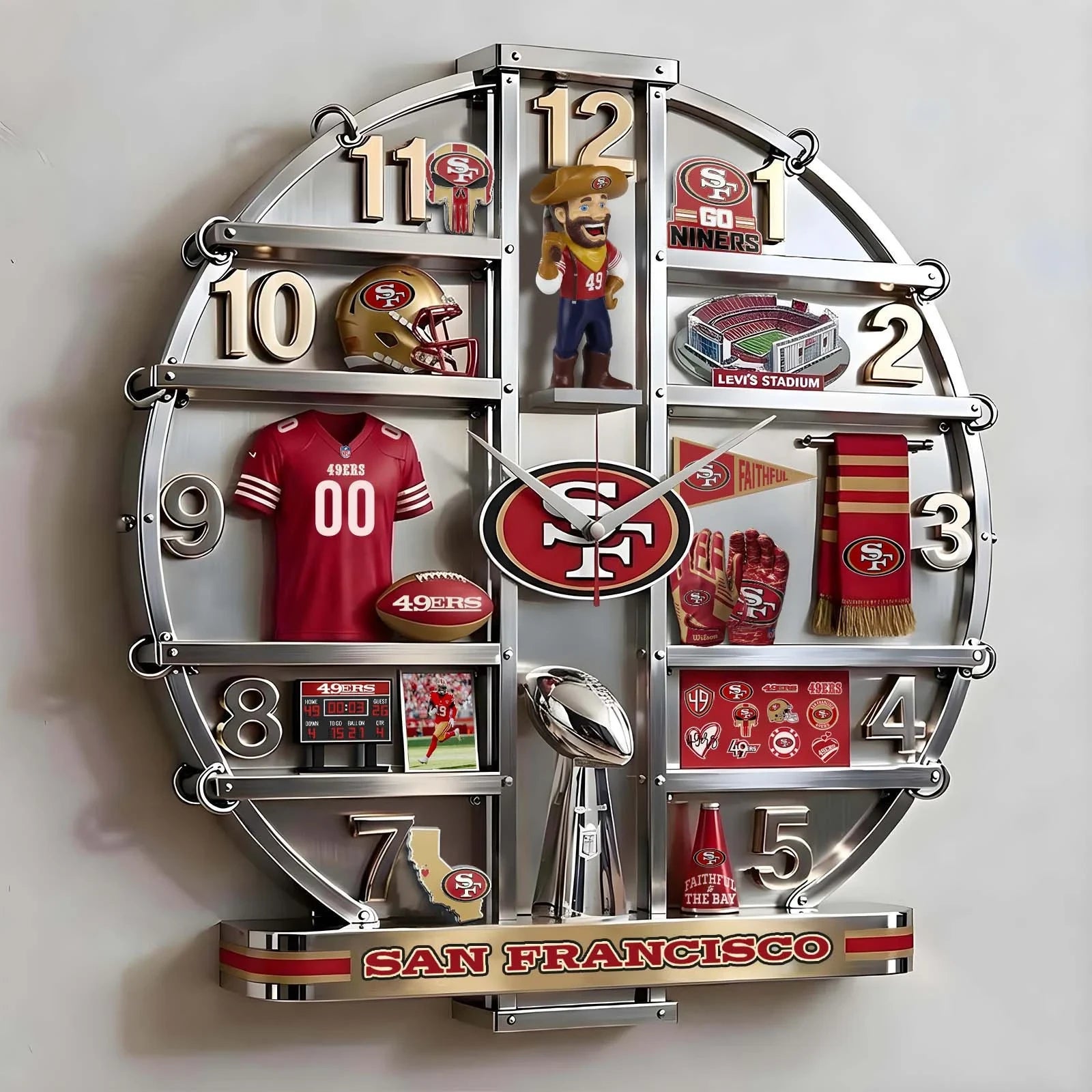 PREMIUM SF49 Home Decorative Acrylic Wall Clock LNTH