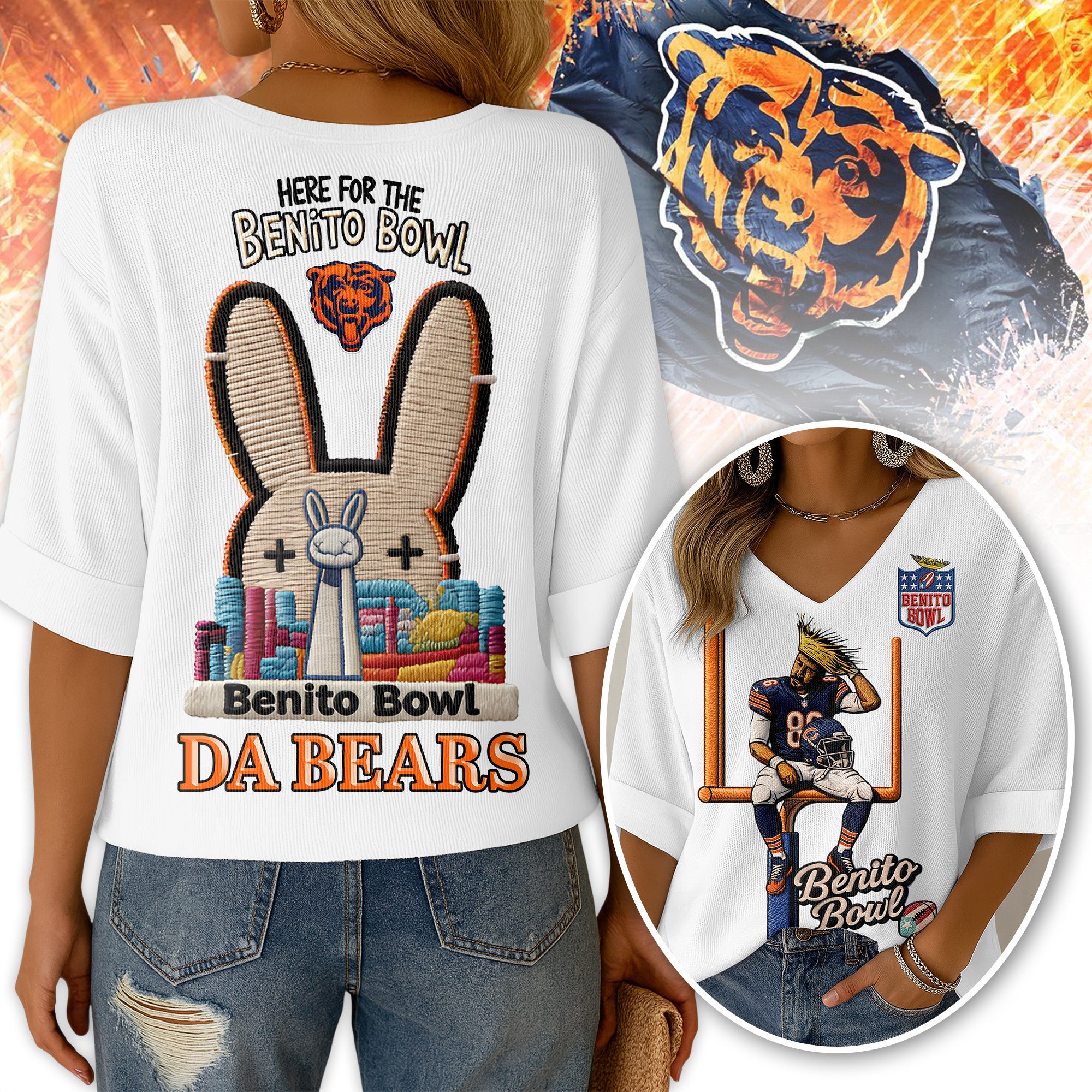 CCB V-neck Long Sleeve Shirt DAT