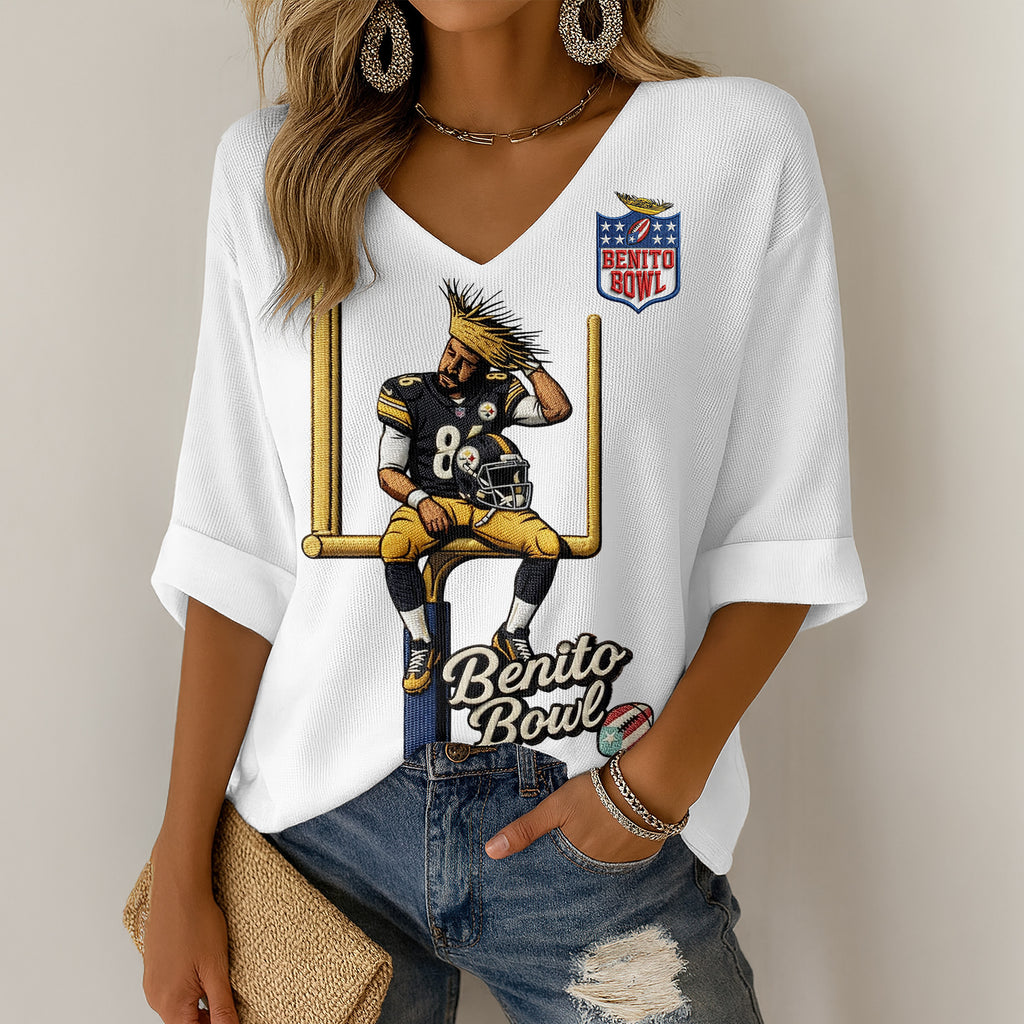 PBS V-neck Long Sleeve Shirt DAT