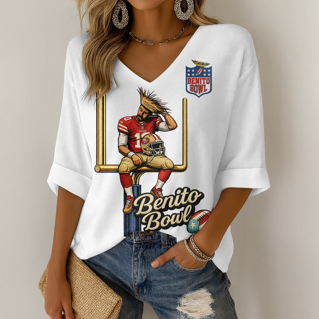 SF49 V-neck Long Sleeve Shirt DAT