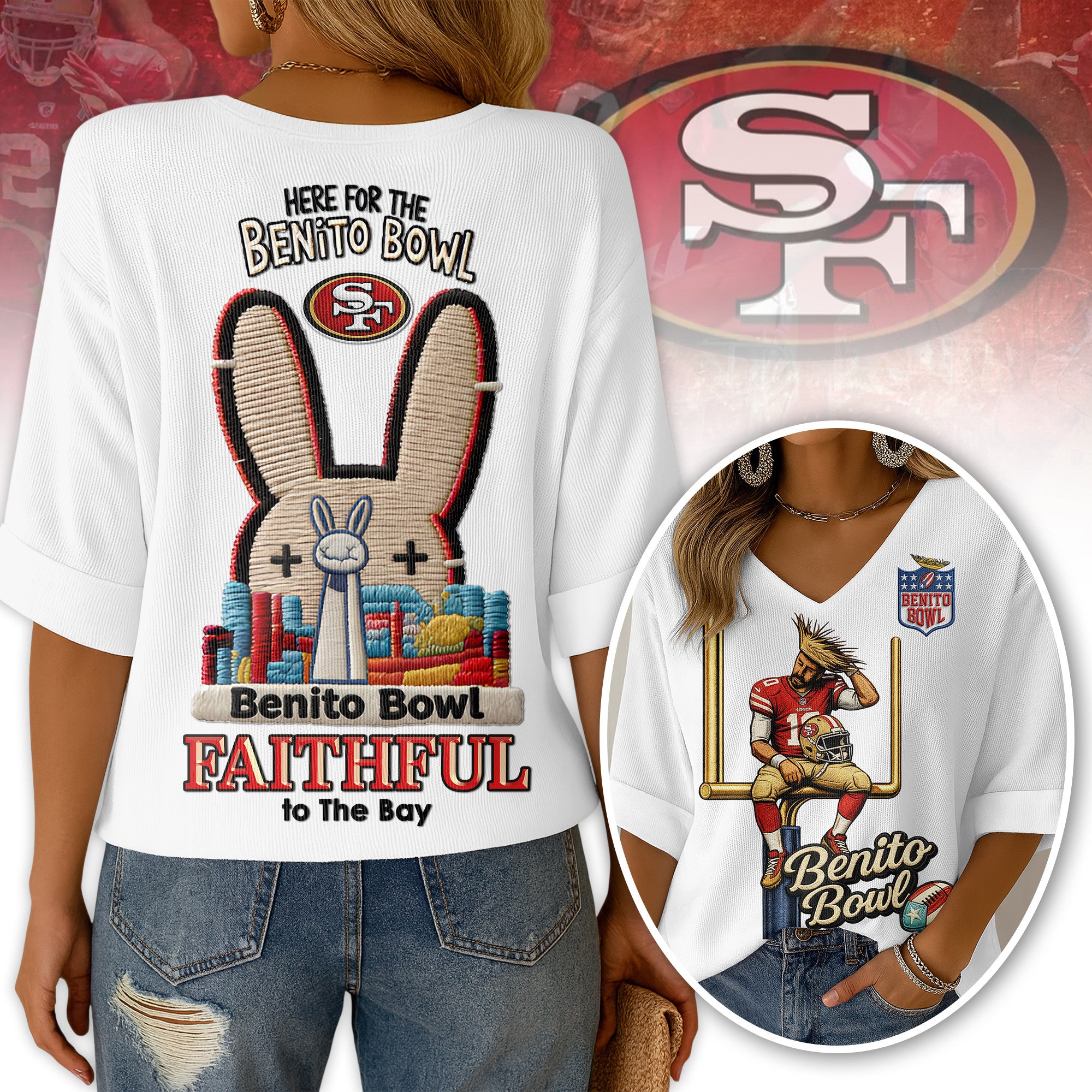 SF49 V-neck Long Sleeve Shirt DAT