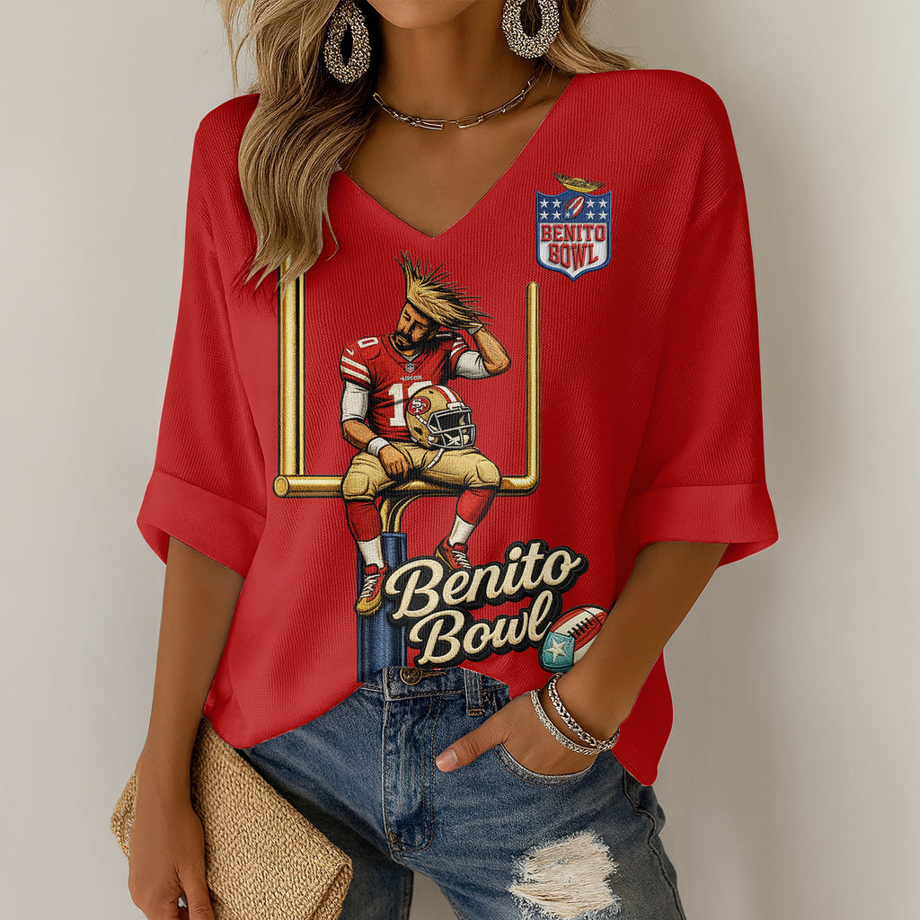 SF49 V-neck Long Sleeve Shirt DAT