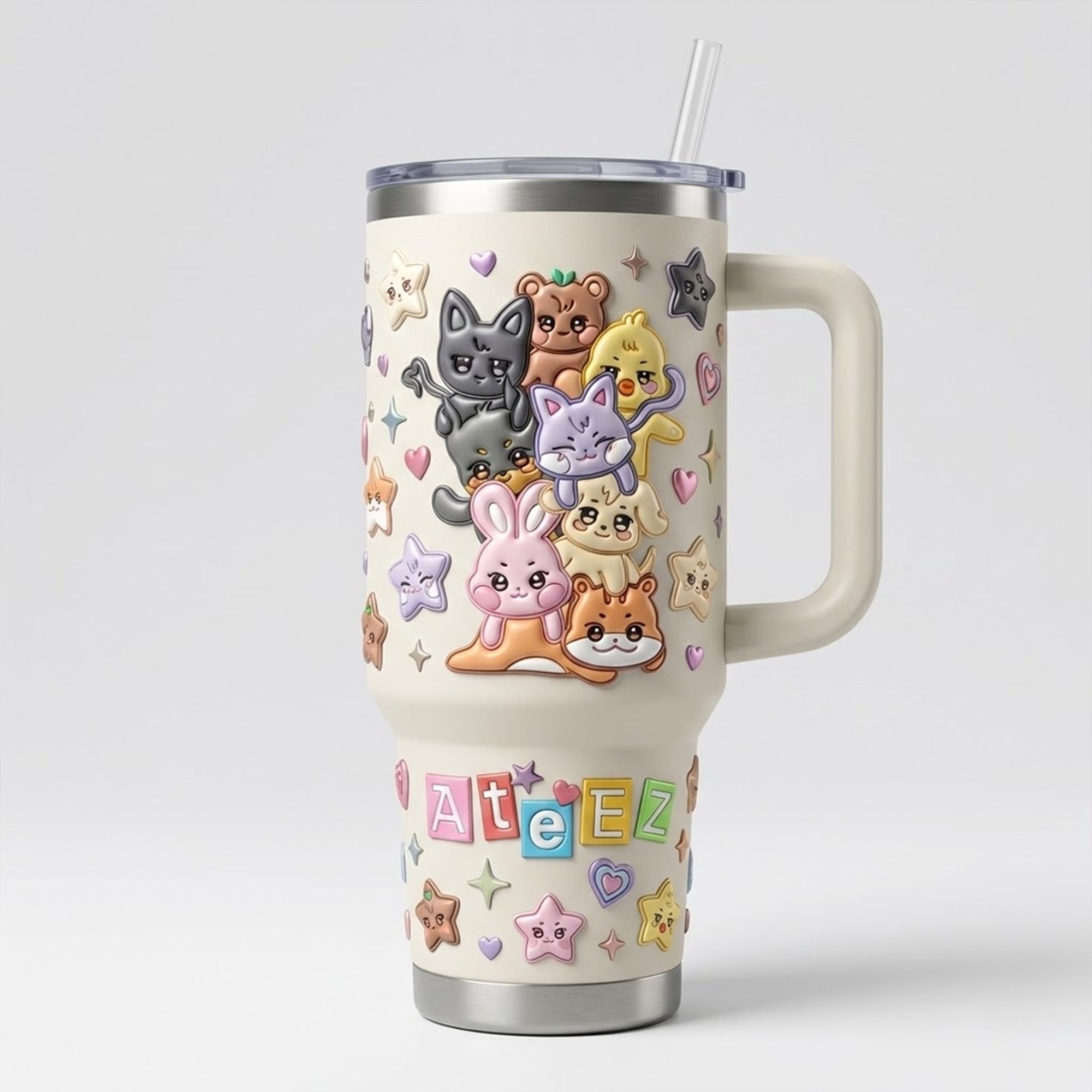 ATEEZ 40oz Tumbler With Handle TNSM