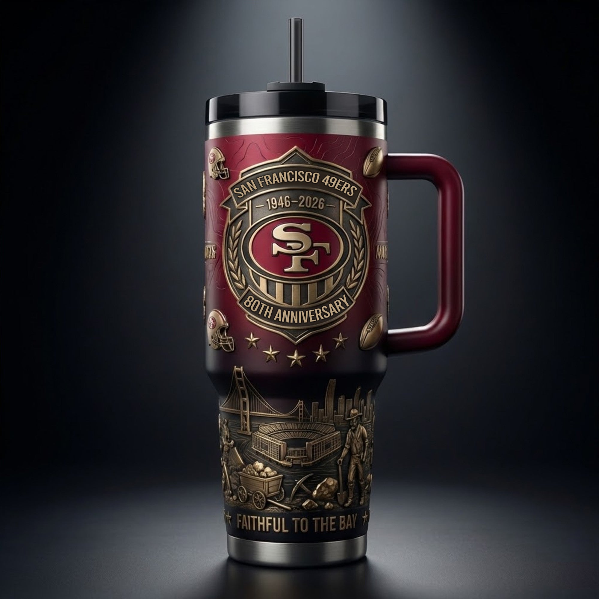 SF49 40oz Tumbler With Handle TNSM