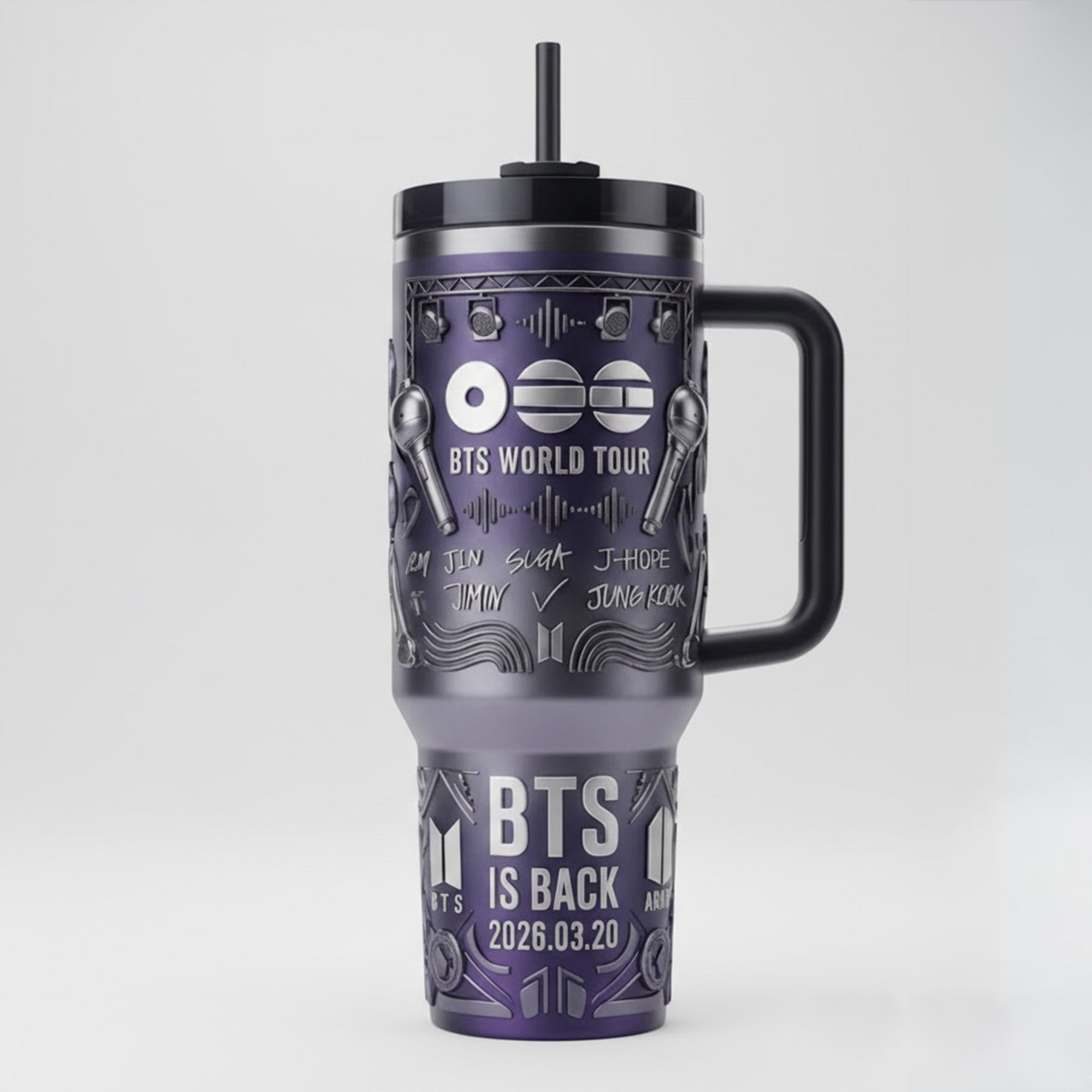 BTS 40oz Tumbler With Handle TNSM