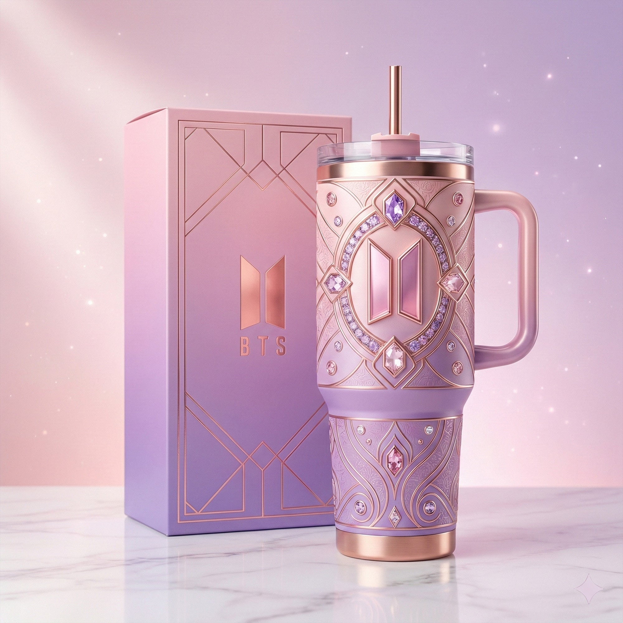BTS 40oz Tumbler With Handle DAT