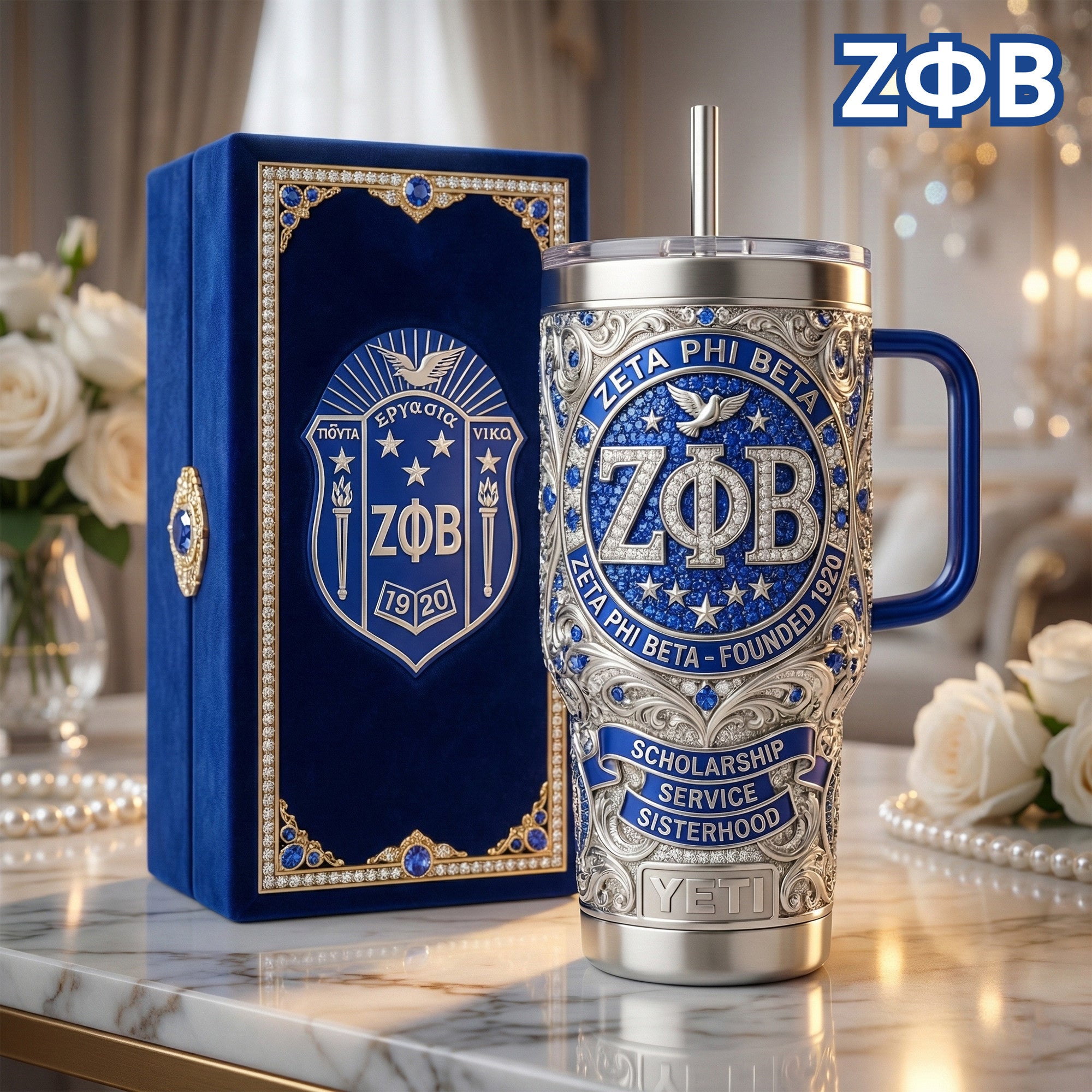 TDVN 40oz Tumbler With Handle LNTH