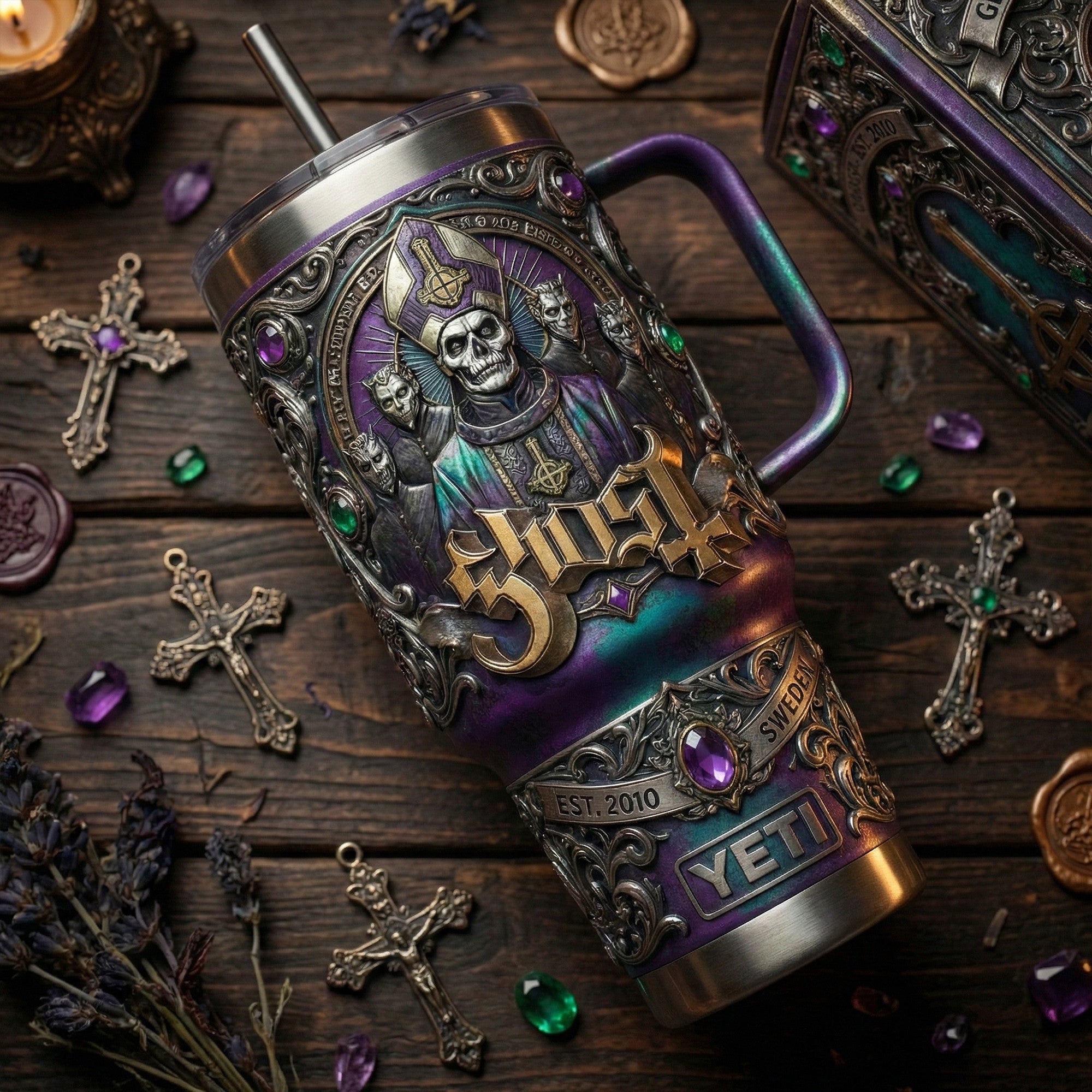 GHB 40oz Tumbler With Handle LNTH