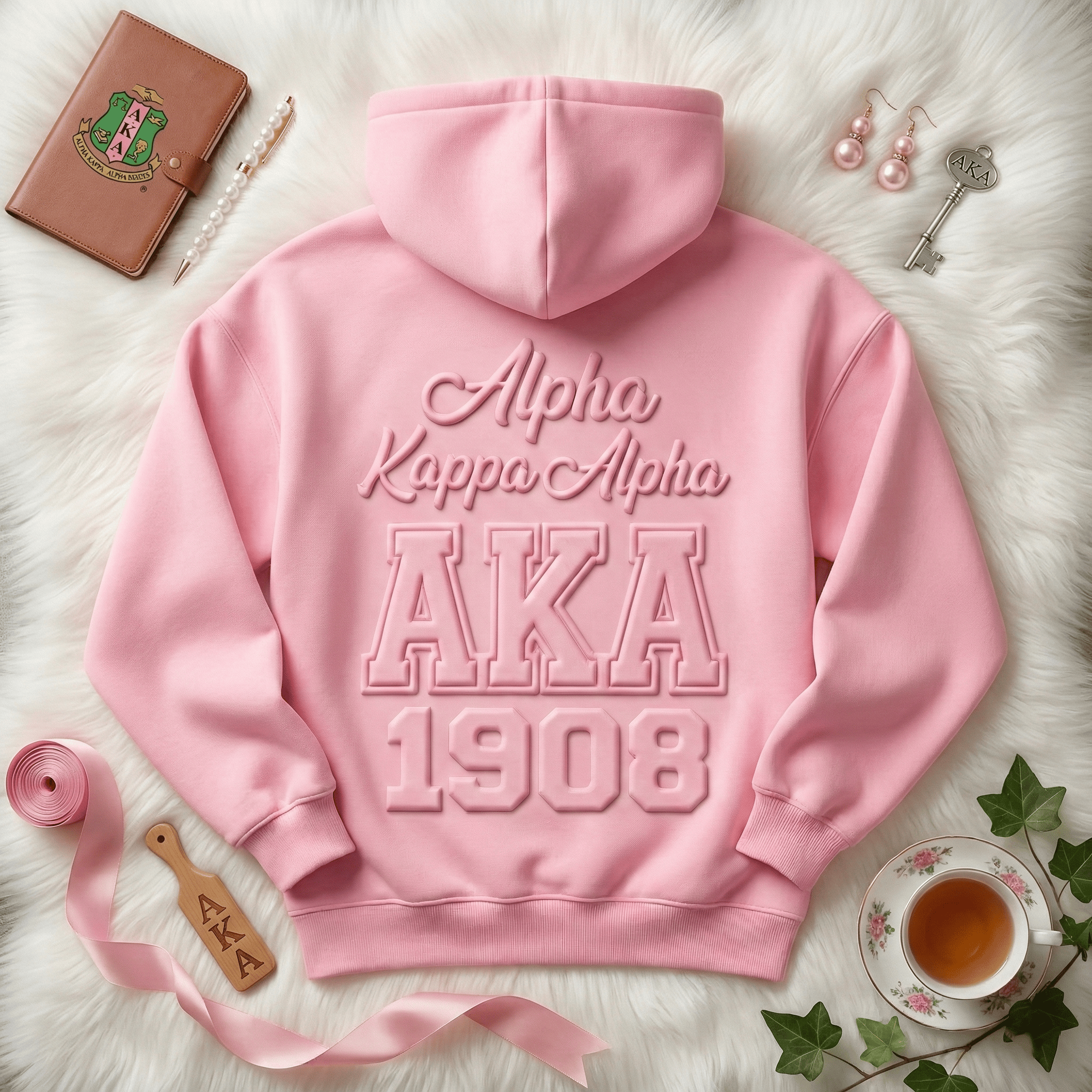 AKA Embossed Hoodie HTTT