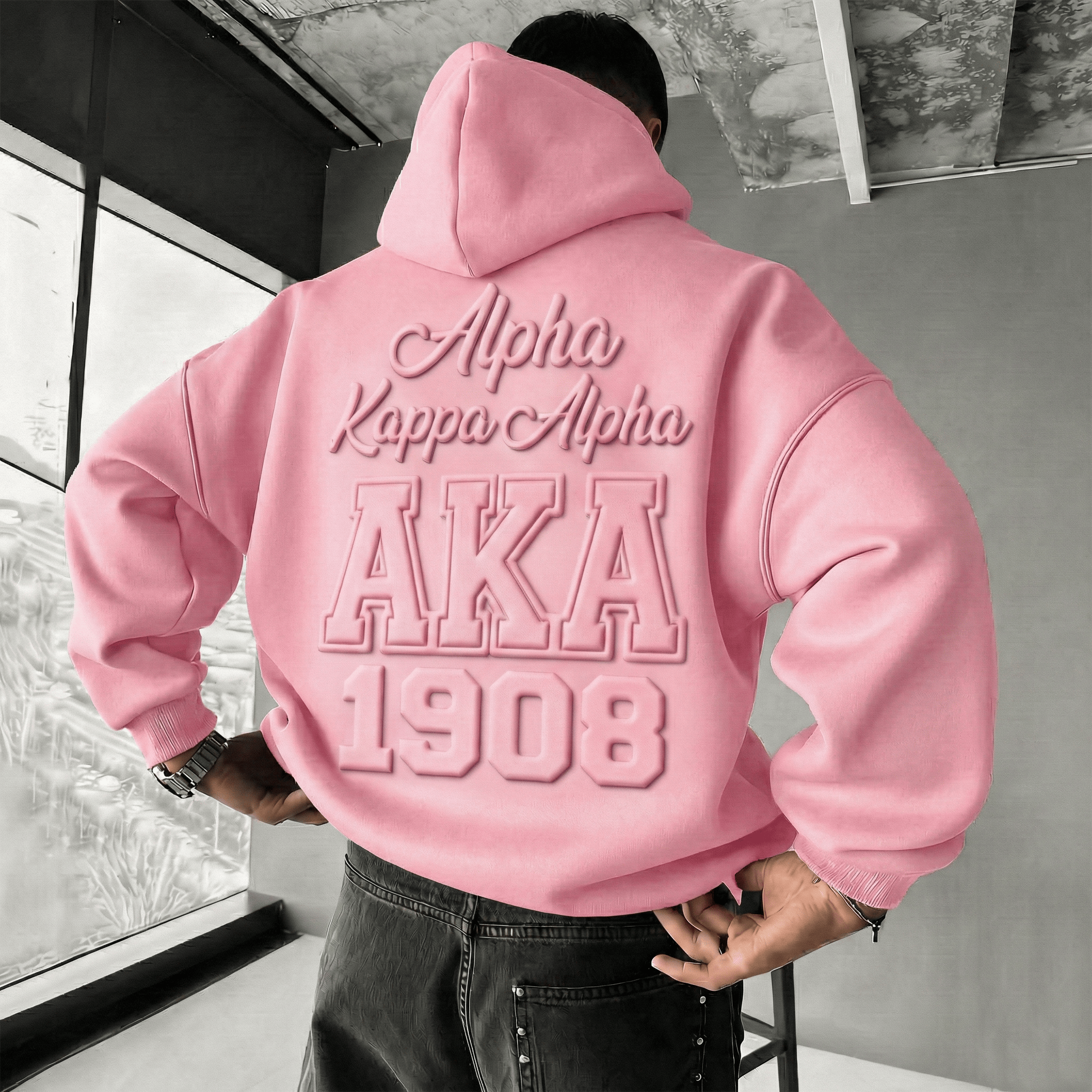 AKA Embossed Hoodie HTTT