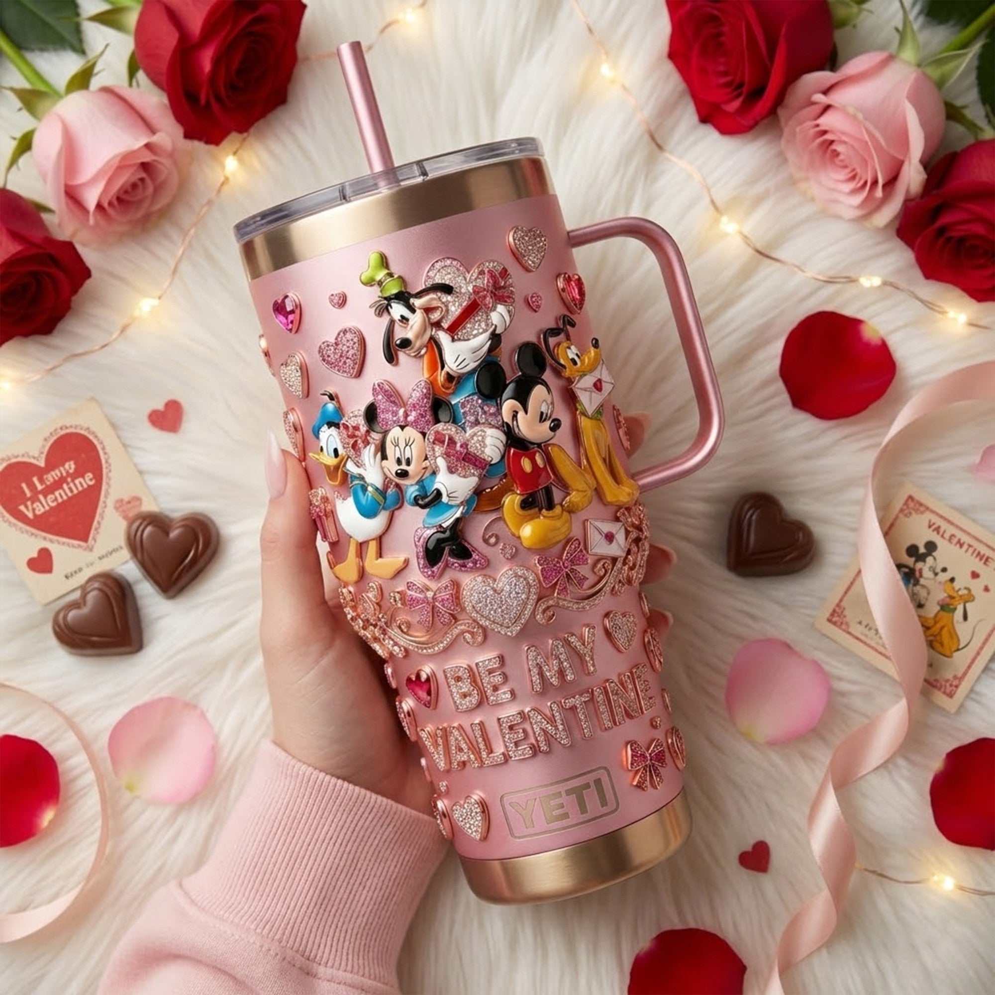 MICK Valentine's Day 40oz Tumbler With Handle TNSM