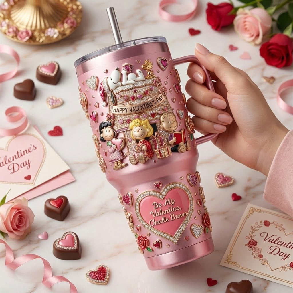 SNPY Valentine's Day 40oz Tumbler With Handle TNSM