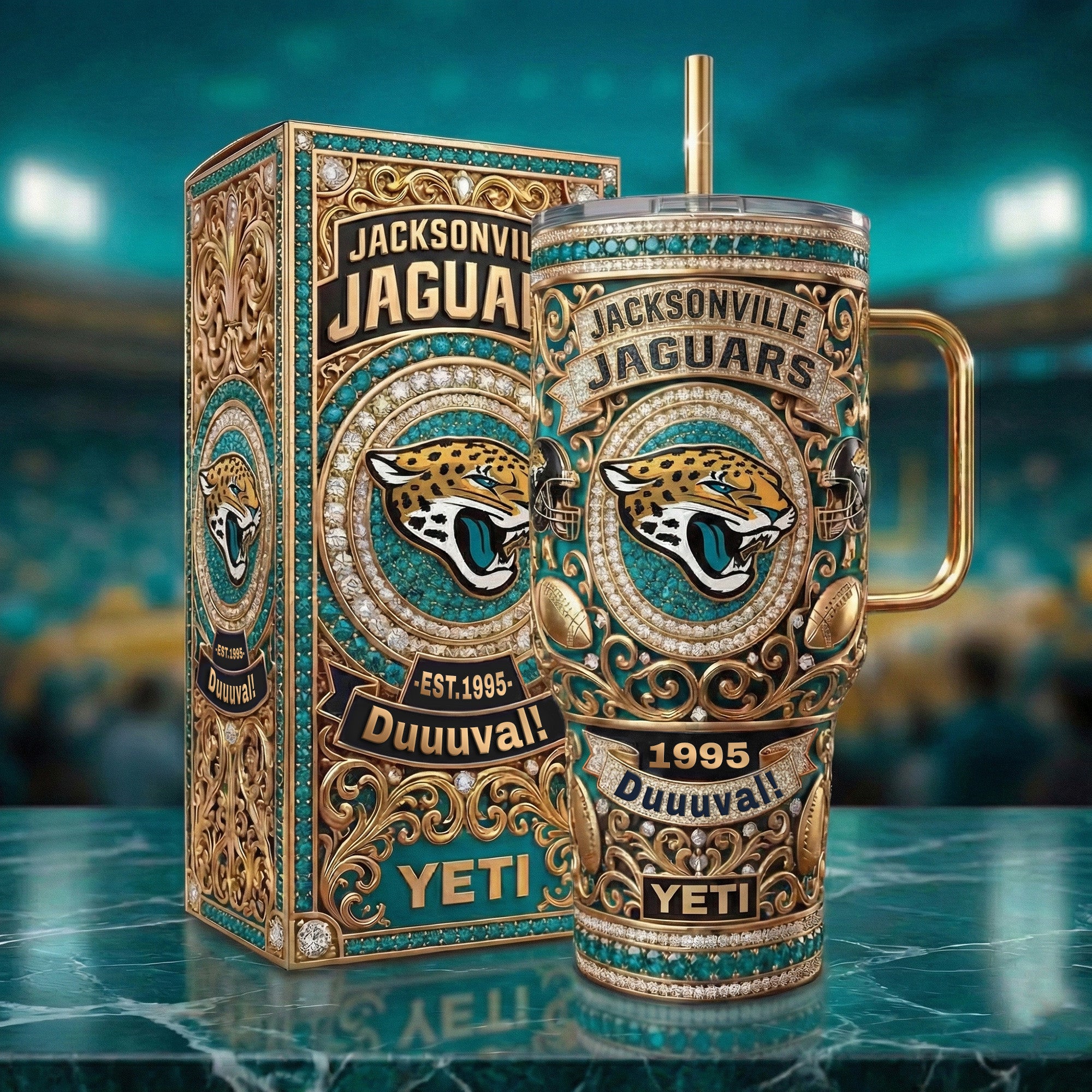 JSVJ 40oz Tumbler With Handle DAT