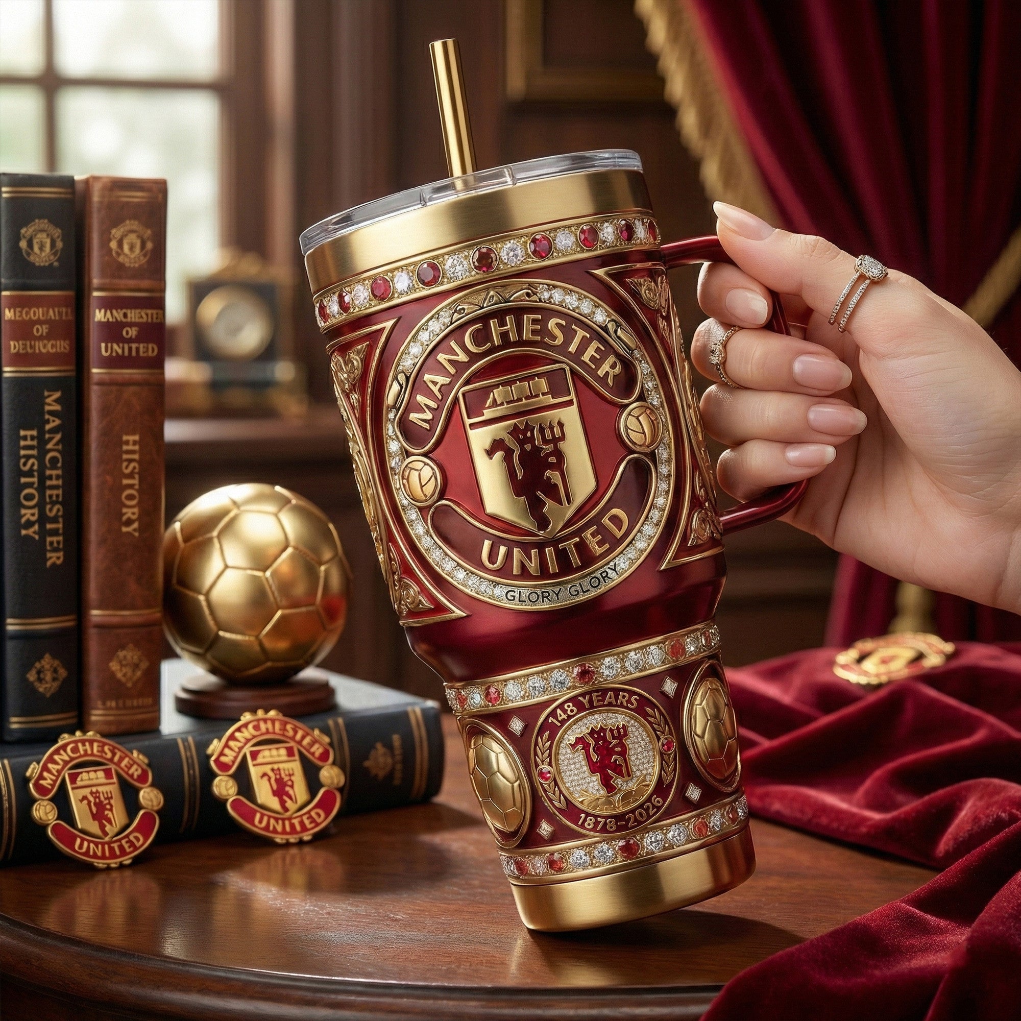 MU 40oz Tumbler With Handle LNTH