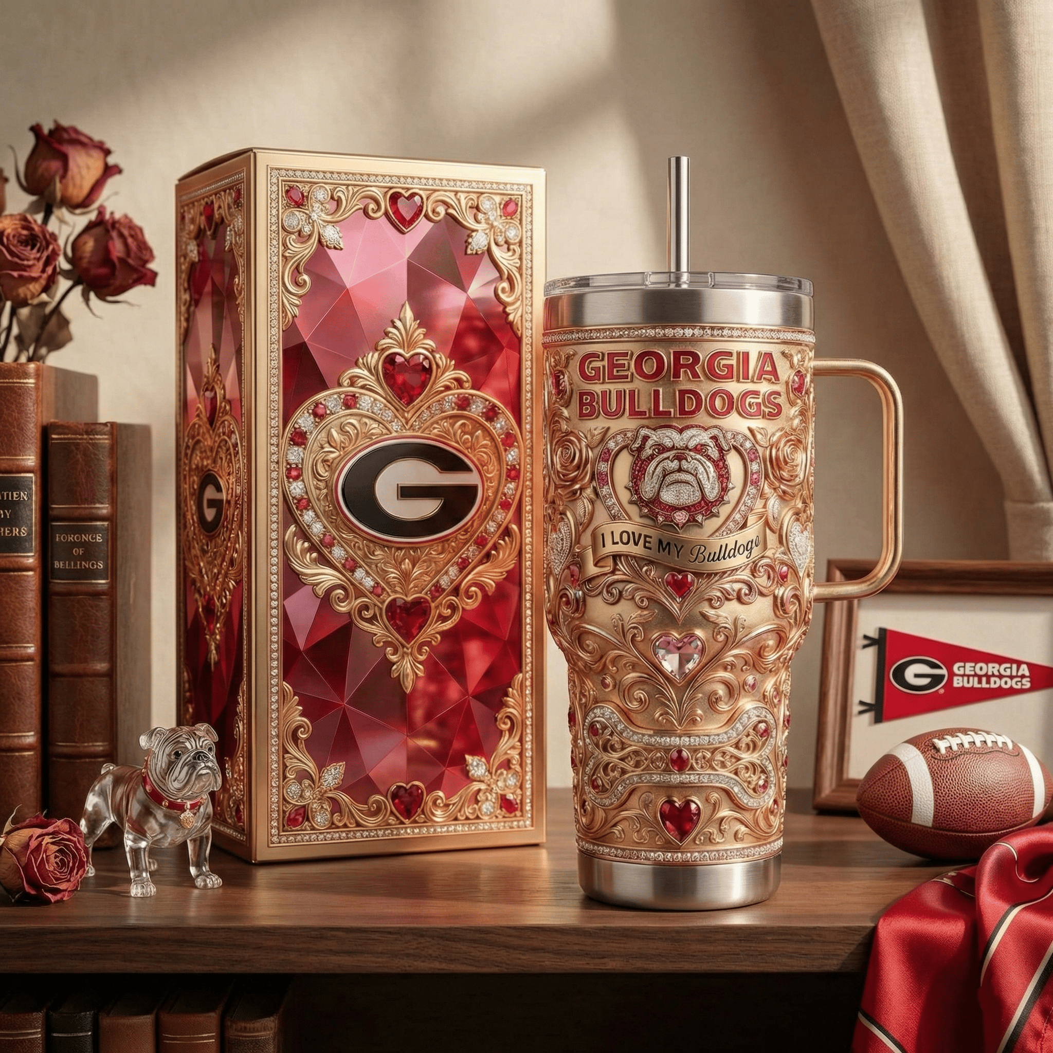 GGBD 40oz Valentines Tumbler With Handle HTTT