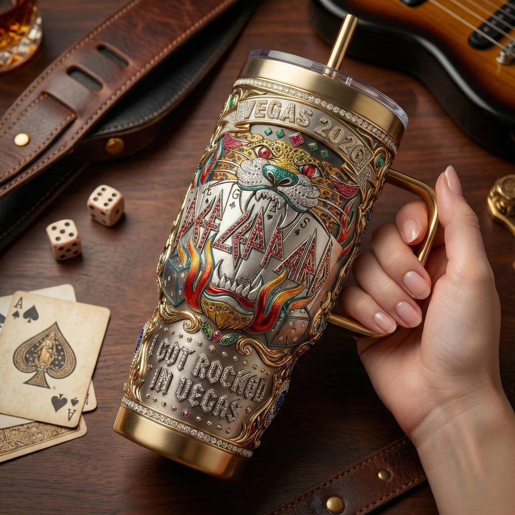 DLPR 40oz Tumbler With Handle LNTH