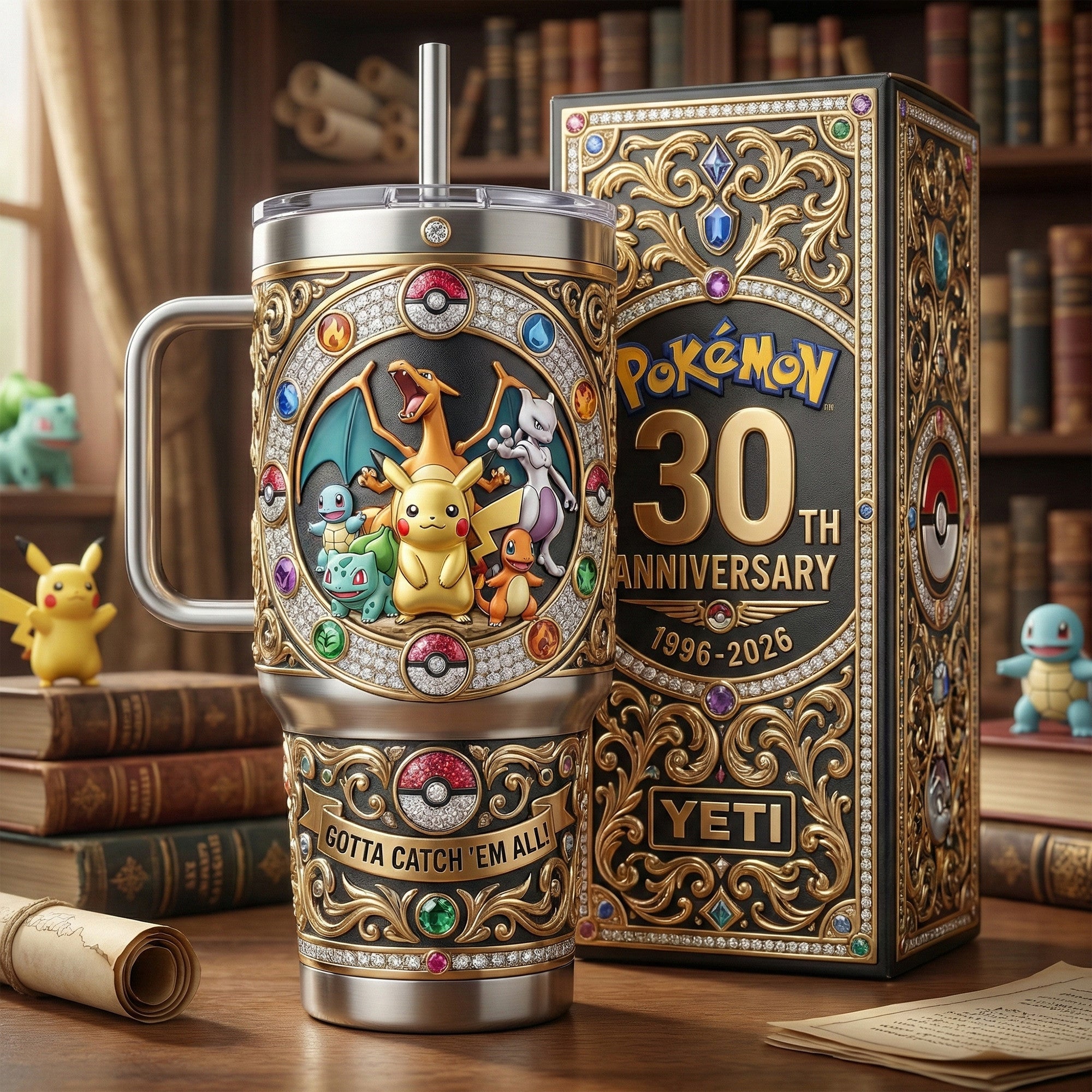 PKM 40oz Tumbler With Handle LNTH