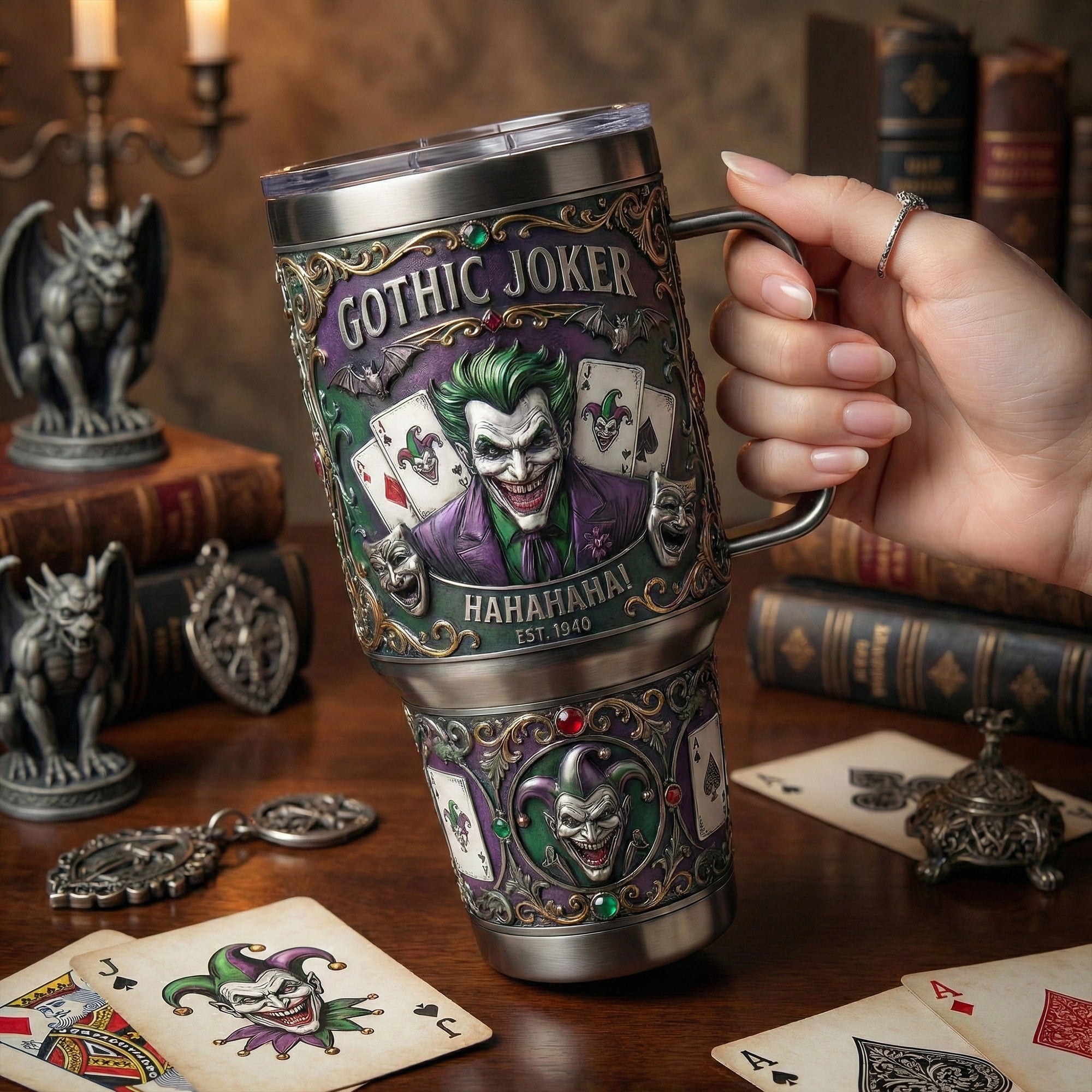 JOK 40oz Tumbler With Handle LNTH